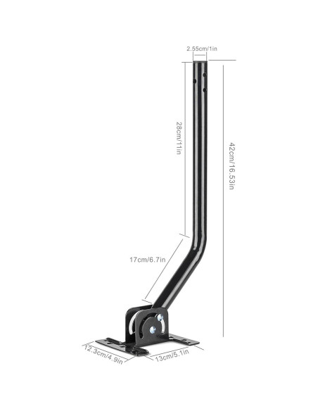 Soporte Ajustable para Antena PBD - Poste de Montaje 41.9 cm