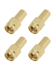 Conectores Coaxiales SMA Macho 50 Ohm 4 Piezas 3GHz Crear Idea