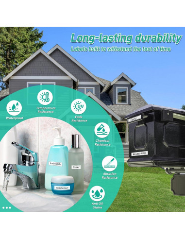 Cinta de Etiqueta Laminada Cruxer TZe-231 12mm Negra sobre Blanca - 10 Paquete