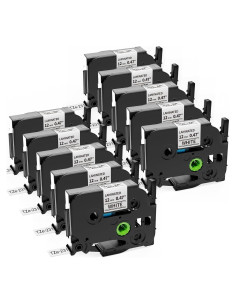 Paquete de 10 Cintas de Etiquetas Anycolor TZe-231 12mm