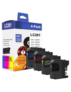 Cartucho de tinta Brother LC201 XL Color 4 unidades (BK/C/M/Y)
