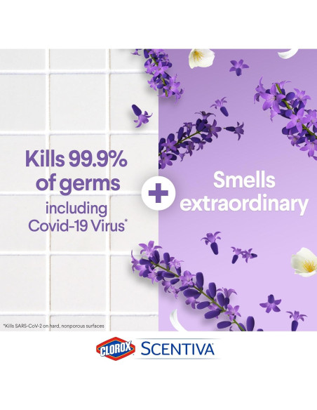 Toallitas de limpieza Clorox Scentiva Lavanda 70 unidades