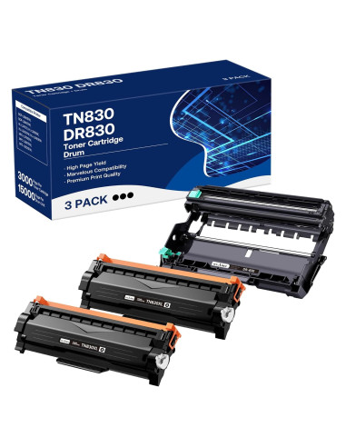Cartucho de Tóner TN830XL y Tambor DR830 WEAREC - 3000 Páginas