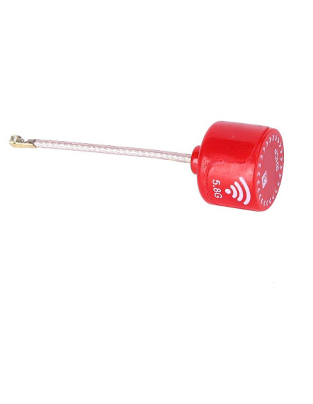 Antena 5.8Ghz 3dBi RHCP Keenso para Drone FPV Rojo