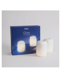 Luz Nocturna Casper Glow Doble, Táctil, Carga Inalámbrica