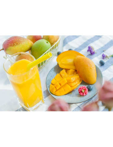 Pajitas de Silicona Reutilizables Coson Home 21.6 cm 12 Piezas