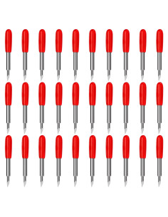 30 Cuchillas de Corte Estándar 45 AUNKZL para Vinilo y Cartulina