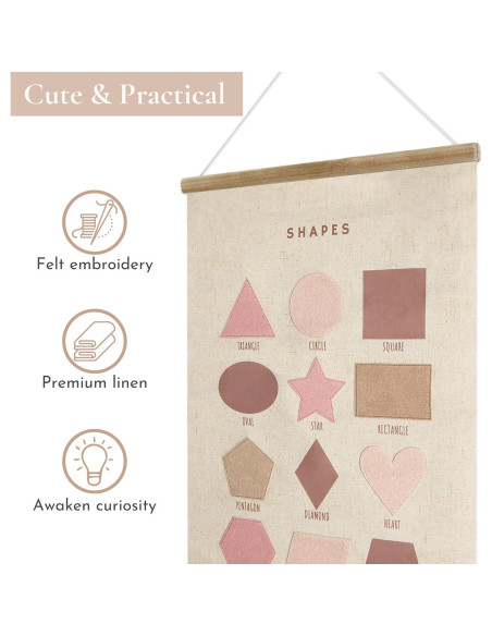 Póster Bordado Bon et Beau 40x60 cm Decoración Infantil