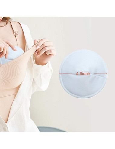 Almohadillas de Lactancia Orgánicas Jakuva 16 Piezas Reutilizables