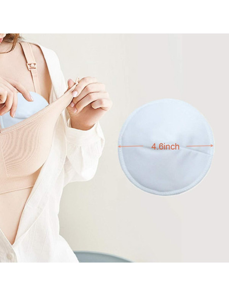 Almohadillas de Lactancia Orgánicas Jakuva 16 Piezas Reutilizables