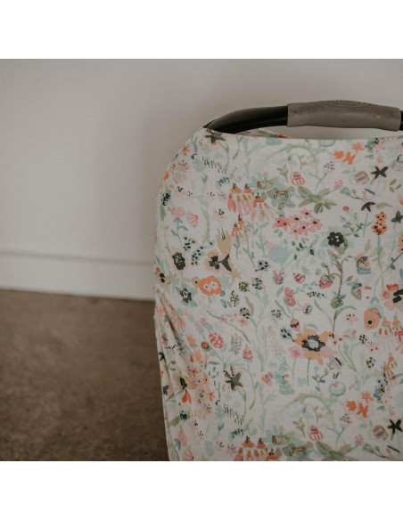 Cubierta 4 en 1 Parker Baby Bloom - Asiento de auto, lactancia