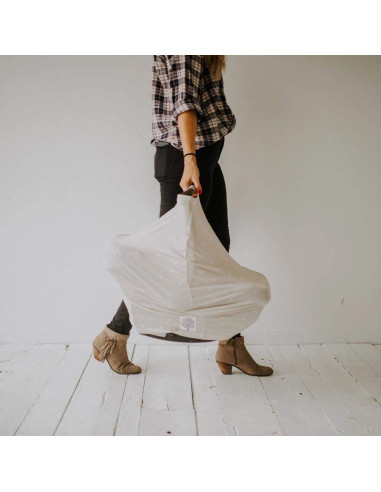 Cubierta 4 en 1 Parker Baby Bloom - Asiento de auto, lactancia