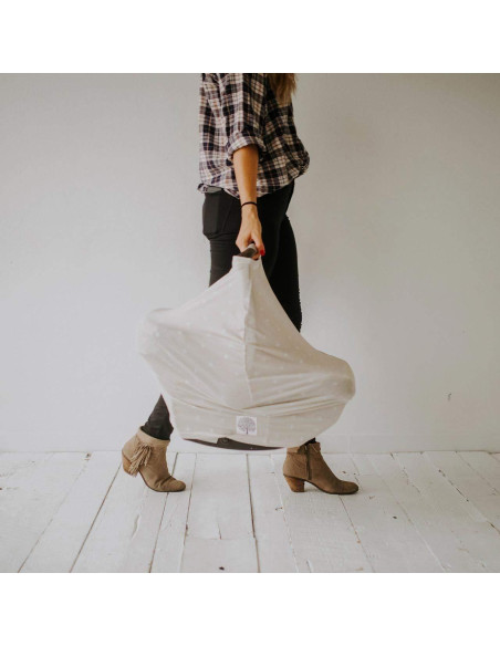 Cubierta 4 en 1 Parker Baby Bloom - Asiento de auto, lactancia