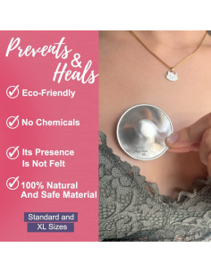 Copas de Lactancia de Plata Silvermom - Protectores de Pezón 2