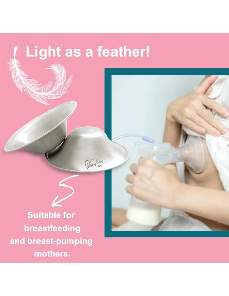 Copas de Lactancia de Plata Silvermom - Protectores de Pezón