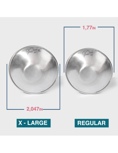 Copas de Lactancia de Plata Silvermom - Protectores de Pezón