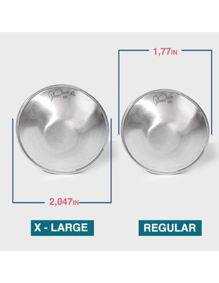 Copas de Lactancia de Plata Silvermom - Protectores de Pezón