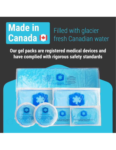 Paquete de Hielo de Gel Reutilizable ICEWRAPS - 7 Piezas