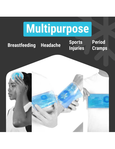 Paquete de Hielo de Gel Reutilizable ICEWRAPS - 7 Piezas