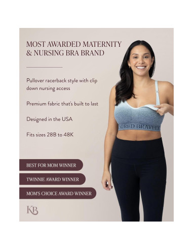 Sostén Deportivo de Lactancia Kindred Bravely - Mediano Gris