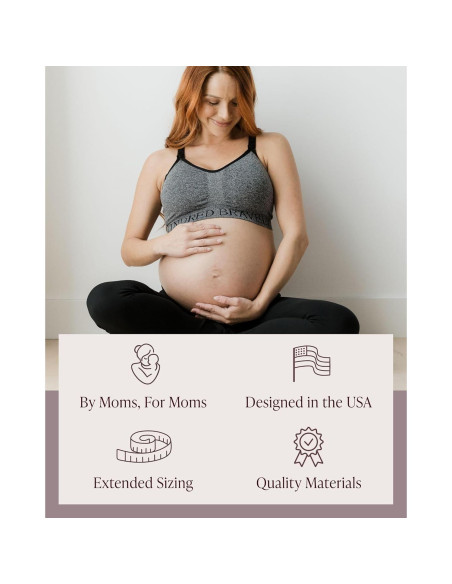 Sostén Deportivo de Lactancia Kindred Bravely - Mediano Gris