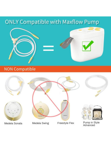 Tubería de Reemplazo PumpMom para Extractor Medela Maxflow 91.44 cm