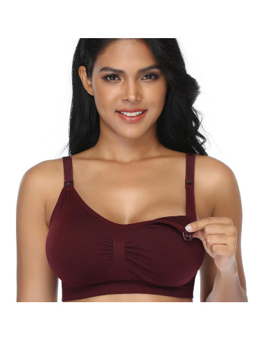 Sujetador de Lactancia GXXGE 4Pack Sin Costuras X-Large