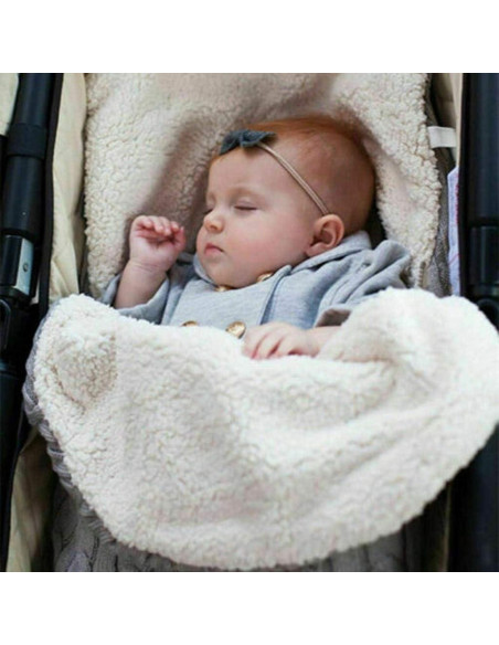 Saco de Dormir de Punto para Bebés Unisex 68x38cm