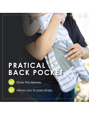 Saco de Swaddle bblüv Slep Mediano con Mangas Removibles