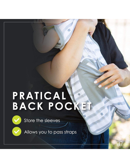 Saco de Swaddle bblüv Slep Mediano con Mangas Removibles