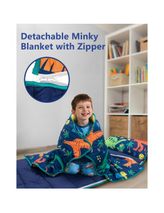 Esterilla de Siesta Primlect para Niños 139.7x55.9cm Dinosaurio Azul 2