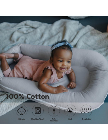 Cubierta Lounger Deluxe CooCooBaby 100% Algodón para Bebés