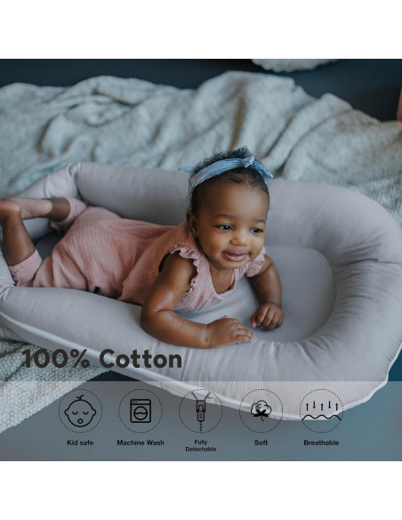 Cubierta Lounger Deluxe CooCooBaby 100% Algodón para Bebés