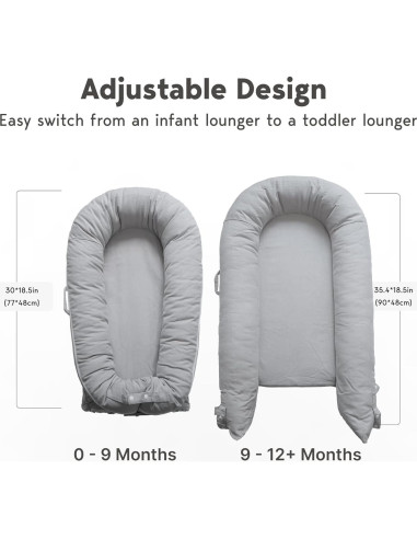 Cubierta Lounger Deluxe CooCooBaby 100% Algodón para Bebés