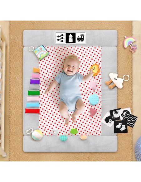 Alfombra de Juego para Bebés UMIKU 4 en 1 con Juguetes