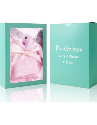 Set de Mantas para Bebé Pro Goleem Elefante Rosa 2 Piezas