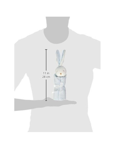 Manta Conejo Azul Angel Dear 33x33 cm Suave y Lavable