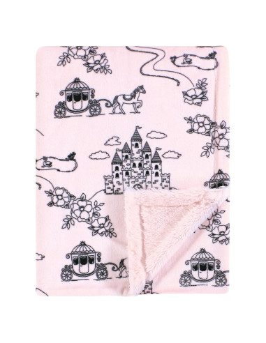 Manta de Felpa para Bebé Hudson Baby Princesa 76x102 cm