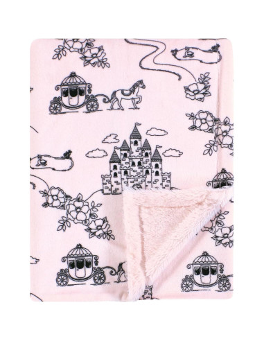 Manta de Felpa para Bebé Hudson Baby Princesa 76x102 cm