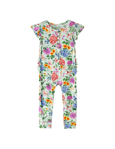 Mono sin mangas BambooBud para bebé 12-18 meses flores