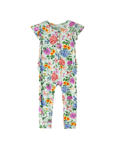 Mono sin mangas BambooBud para bebé 12-18 meses flores