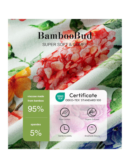 Mono sin mangas BambooBud para bebé 12-18 meses flores