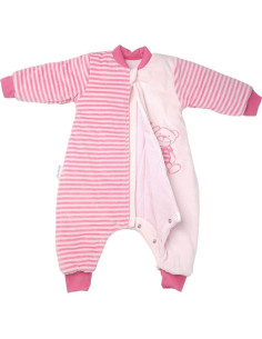 Saco de Sueño BloomStar para Bebé con Piernas y Mangas - Rosa M 2