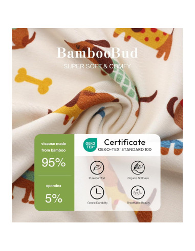Saco de dormir unisex BambooBud 3-6 meses manga larga