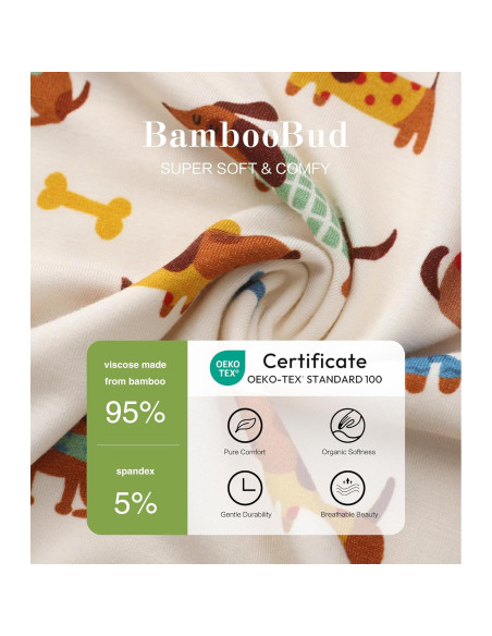 Saco de dormir unisex BambooBud 3-6 meses manga larga