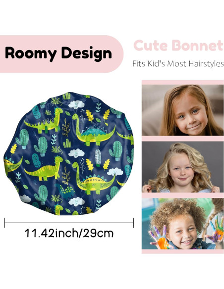 Gorras de Saten para Niños BHAHB - 2 Piezas Ajustables