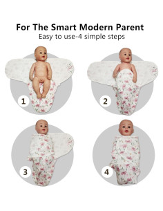 Paquete de 3 Sacos de Dormir Orgánicos para Bebés - Algodón 2