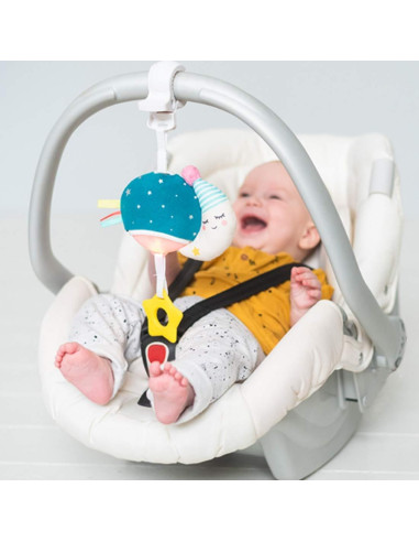 Taf Toys Mini Luna Musical Verde Azulado - Juguete Colgante para Bebés