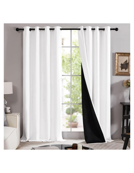 Cortinas Deconovo 100% Opacas Aislantes Térmicos 132x241 cm 2 Paneles