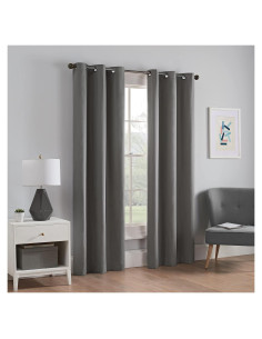 Cortina Blackout Eclipse Microfibra 106.68x160.02 cm Humo